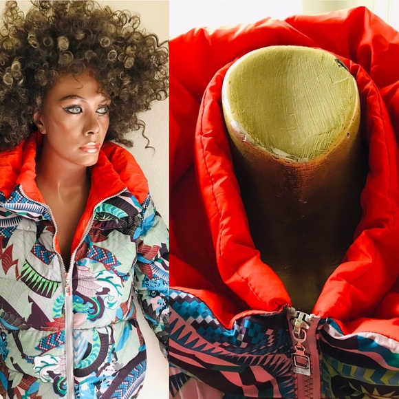 VITEBEINUO Fabulous Designer PUFFER Ski Style JACKET S - Picture 2 of 8